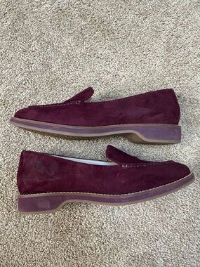 Cole Haan Burgundy Suede Loafers